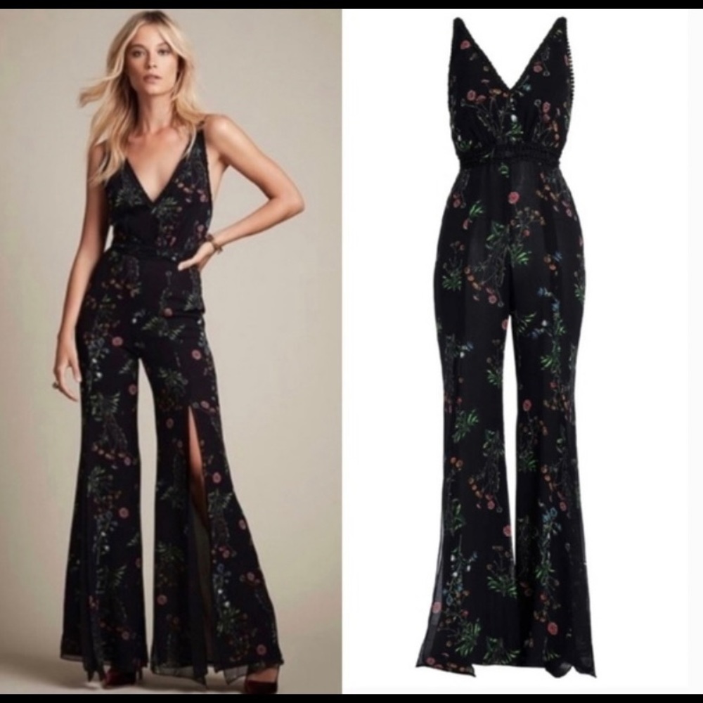 Nicholas Black Floral Jumpsuit